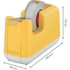 Leitz Klebefilmabroller Cosy 5367-00-19, Gelb, Tischabroller Für Kleberollen 19mm X 33m -Haushaltsprodukte Geschäft 77e14df772870206ead4a752788192fad95c3c7f klebefilmabroller leitz cosy 5367 00 19 gelb