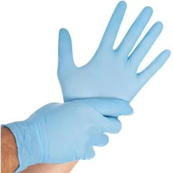 Franz-Mensch Einmalhandschuhe Safe Light, 2705, Nitril, Puderfrei, Blau, 100 Stück, Größe M -Haushaltsprodukte Geschäft 78a8dcd3dd4237529c51324ba33be70ea551d6c7 einmalhandschuhe franz mensch safe light 2705