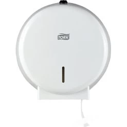 Tork Toilettenpapierspender 247040, T2, Metall, Für Mini Jumbo Rollen, Weiß