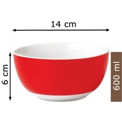 Van-Well Müslischale Vario, Porzellan, Rot, 14cm, Set, 6 Stück -Haushaltsprodukte Geschäft 7917cb29424ce64a07f25181ca092cd8ab868eaa mueslischale van well vario