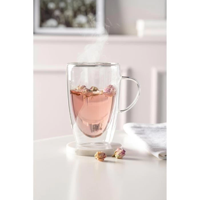 Leonardo Kaffeegläser Duo Tasse 053063, Doppelwandig, Mit Henkel, 400ml, 4 Stück 2 Leonardo Kaffeegläser Duo Tasse 053063, Doppelwandig, Mit Henkel, 400ml, 4 Stück - Image 2