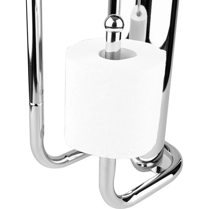 Wenko WC-Garnitur Universalo 18730100, Stahl, Silber 4 Wenko WC-Garnitur Universalo 18730100, Stahl, Silber – Bild 4