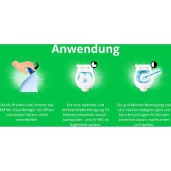 Biff WC-Reiniger WC-Total Spritzige Zitrone, Gel, Mit Selbstaktiver Formel, 750ml -Haushaltsprodukte Geschäft 7cddf7b8d6ebc725db7fa7235dca15d05350ad27 wc reiniger biff wc total spritzige zitrone