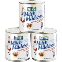 Nestlé® Nestle Kondensmilch Milchmädchen, Gezuckert, In Dose, 12 X 400g -Haushaltsprodukte Geschäft 7da1a2b6f1d926f77f33635680fc228469d15c15 kondensmilch nestle milchmaedchen gezuckert 9 fett