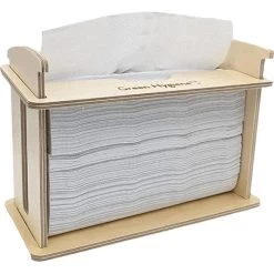 GreenHygiene Handtuchspender Küchenparty, Tischspender, Für Ingeborg, Holz, Braun