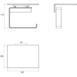 Emco Toilettenpapierspender Loft, Mit Ablage, Aluminium, Für 1 Kleinrolle, Chrom -Haushaltsprodukte Geschäft 820c897f7cdb41204cf1a0ba6fc0869c24180a30 toilettenpapierspender emco loft mit ablage