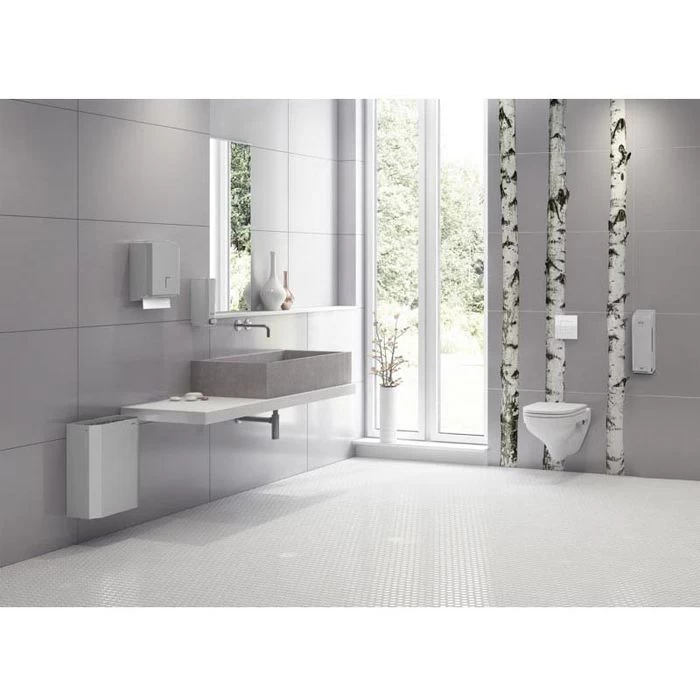 Katrin Toilettenpapierspender Toilet 2-Roll, 989706, Edelstahl, Für 2 Kleinrollen, Silber 2 Katrin Toilettenpapierspender Toilet 2-Roll, 989706, Edelstahl, Für 2 Kleinrollen, Silber - Image 2