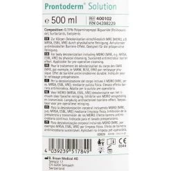 B.Braun Desinfektionsmittel Prontoderm, 400102, Hautdesinfektion, 500ml -Haushaltsprodukte Geschäft 855911ab64a630dacc5f5e8c46f5da31af105c37 desinfektionsmittel b.braun prontoderm 400102