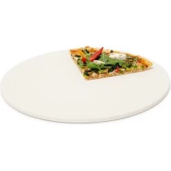 Relaxdays Pizzastein 10019339, Cordierit, Rund, Für Backofen Und Grill, 33 X 1cm