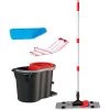 Sprintus Bodenwischer Click N Twist, 42cm, Komplettset, Flachwischer, Stiel, Eimer, Schleuder