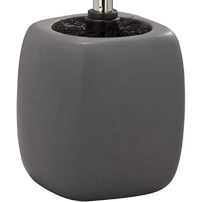 Wenko WC-Bürste Faro Grey, Grau, Bürstenhalter Aus Keramik 3 Wenko WC-Bürste Faro Grey, Grau, Bürstenhalter Aus Keramik – Bild 3