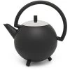Bredemeijer Tee-Kanne Duet Design Saturn Edelstahl, Doppelwandig, Schwarz Matt, 1,2 L