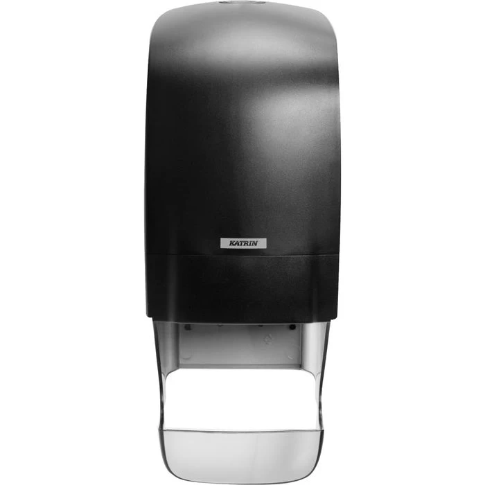 Katrin Toilettenpapierspender 92049, Schwarz, Mit Hülsenfänger, Kunststoff, Für 2 Kleinrollen 3 Katrin Toilettenpapierspender 92049, Schwarz, Mit Hülsenfänger, Kunststoff, Für 2 Kleinrollen - Image 3
