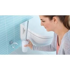 Tesa WC-Bürste Klaam, Weiß / Chrom, Bürstenhalter Aus Glas, Zur Wandmontage -Haushaltsprodukte Geschäft 91389bdd95c6ac433f74ca2a8f2c677e4469f049 wc buerste tesa klaam weiss chrom