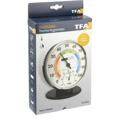TFA Thermo-Hygrometer 45.2033 Analog, Standfuß, Verchromt -Haushaltsprodukte Geschäft 9246ff0a90e0b04426b083a61496a499da7c3d58 thermo hygrometer tfa 45.2033 innen
