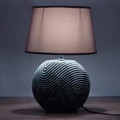 Schreibtischlampe BRUBAKER Grau, Mit Keramik-Standfuß, 2 Stück -Haushaltsprodukte Geschäft 98a62f74e52ca1b352cb22c898d8f184cdd61895 schreibtischlampe brubaker zen garden