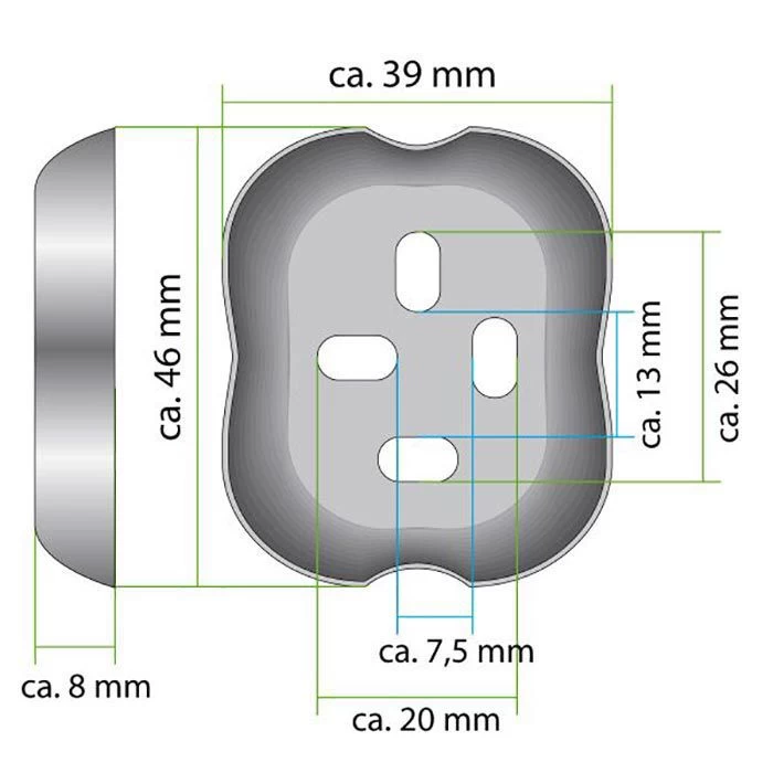 Bremermann Toilettenpapierspender PIAZZA 9463, Metall, Für 1 Kleinrolle, Silber 4 Bremermann Toilettenpapierspender PIAZZA 9463, Metall, Für 1 Kleinrolle, Silber - Image 4