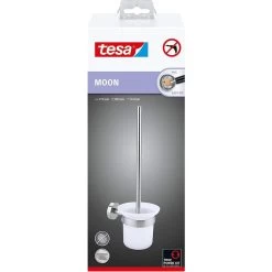 Tesa WC-Bürste Moon, Weiß / Edelstahloptik, Bürstenhalter Aus Glas, Zur Wandmontage -Haushaltsprodukte Geschäft 99754cad01d850df3ec4ff5ef9b54dad67e66e14 wc buerste tesa moon weiss edelstahloptik
