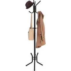 Songmics Garderobenständer RCR17B, Mit 12 Haken, Metall, Schwarz -Haushaltsprodukte Geschäft 9984908621d8a55bd74af180a82c8a085ec6f07e garderobenstaender songmics rcr17b