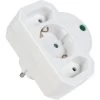 Böttcher-AG Steckdosenadapter, 3-fach, Mit Überspannungsschutz