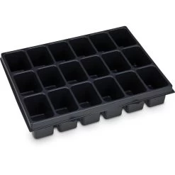 Bosch-Sortimo Einlage Kleinteileeinsatz I-BOXX 72, Tiefziehteil Mit 18 Mulden, Universell Nutzbar