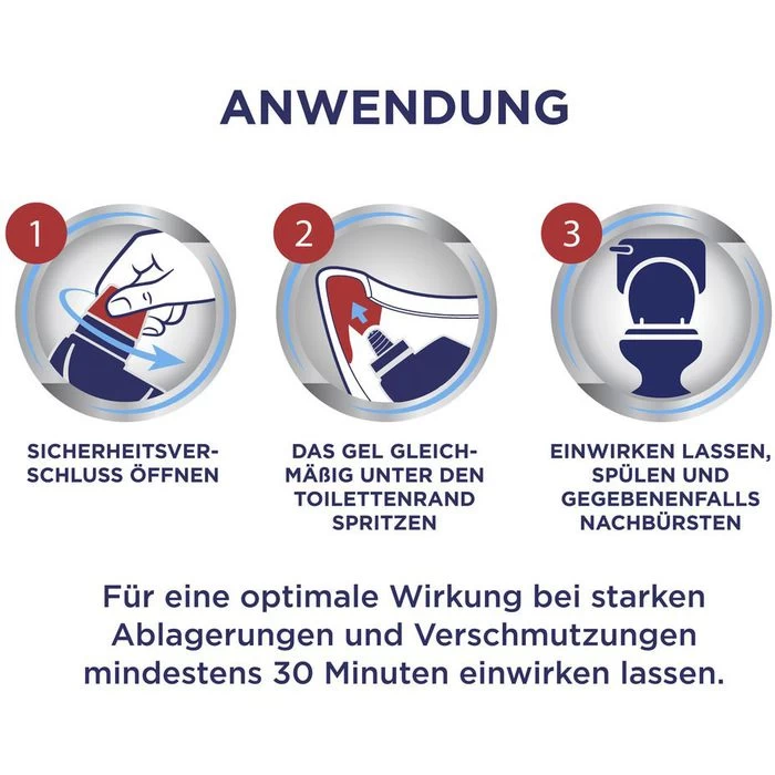 Domestos WC-Reiniger Kraft & Frische WC Gel, Ocean Fresh, Beseitigt 99,9% Der Bakterien, 750ml 3 Domestos WC-Reiniger Kraft & Frische WC Gel, Ocean Fresh, Beseitigt 99,9% Der Bakterien, 750ml - Image 3