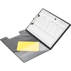 Böttcher-AG Klemmbrettmappe A4, Kunststoffbezug, Schwarz -Haushaltsprodukte Geschäft 9d7f752737b23dc79b8c6dcc8696ccfc1fc8502d klemmbrettmappe boettcher ag a4