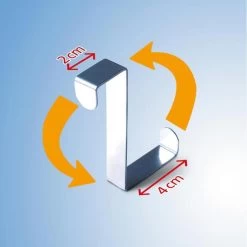 Wenko Kleiderhaken 4214062100, Für Die Tür, Silber, Edelstahl, 1 Haken, 6 Stück -Haushaltsprodukte Geschäft 9debf2e5ee6eabc368b7163a2c599e712f0003f2 kleiderhaken wenko 4214062100