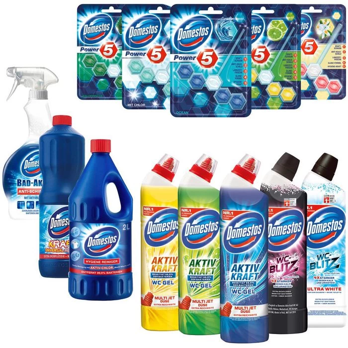 Domestos WC-Reiniger Kraft & Frische WC Gel, Ocean Fresh, Beseitigt 99,9% Der Bakterien, 750ml 4 Domestos WC-Reiniger Kraft & Frische WC Gel, Ocean Fresh, Beseitigt 99,9% Der Bakterien, 750ml - Image 4