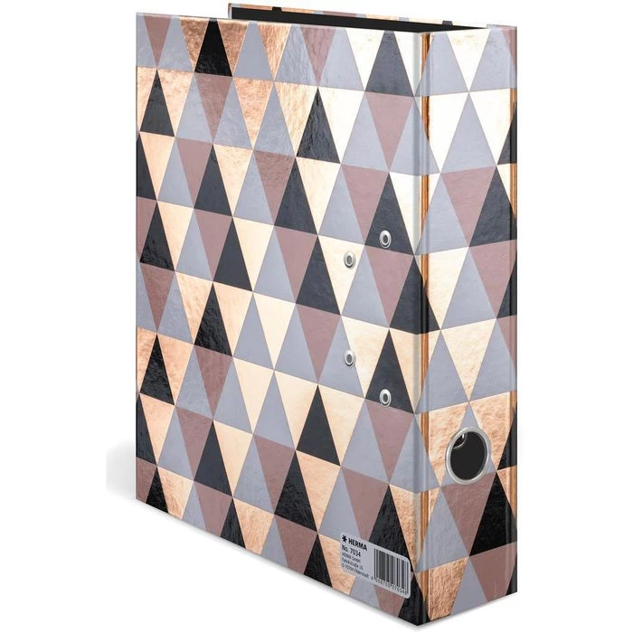 Herma Ordner 7034 Abstract, Karton, A4, 7cm, Abstraktes Rauten-Muster 5 Herma Ordner 7034 Abstract, Karton, A4, 7cm, Abstraktes Rauten-Muster - Image 5