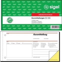Sigel SD 008 Kurzmitteilungen 1/3 A4