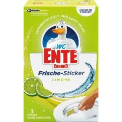 WC-Ente WC-Duftspüler Frische-Sticker Limone, 3 X 9g