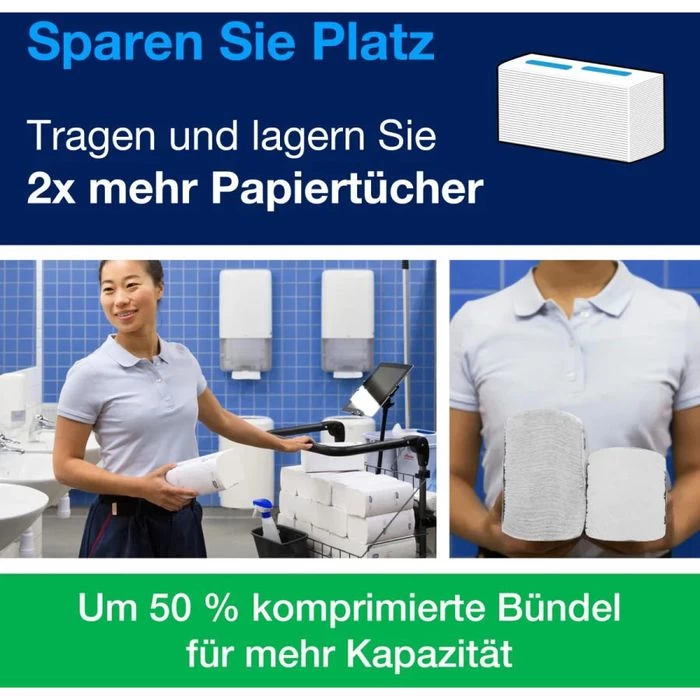 Tork Papierhandtücher PeakServe Endlos 100585 H5, 1-lagig, Interfold-Falz, 20,1 X 22,5cm, 4920 Stück 2 Tork Papierhandtücher PeakServe Endlos 100585 H5, 1-lagig, Interfold-Falz, 20,1 X 22,5cm, 4920 Stück - Image 2