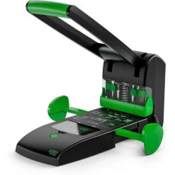 Novus Locher B 2200, Re+new, Schwarz, Registraturlocher, Stanzleistung Ca. 200 Blatt