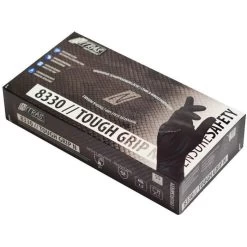 NITRAS Einmalhandschuhe Tough Grip N, Nitril, 8330, Puderfrei, Schwarz, 50 Stück, Gr. XL -Haushaltsprodukte Geschäft a29c68fda120b3613174b1400a392a921d49241d einmalhandschuhe nitras tough grip n nitril 8330
