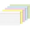Brunnen Karteikarten 102260195, A6, Liniert, Farbig Sortiert, 100 Stück