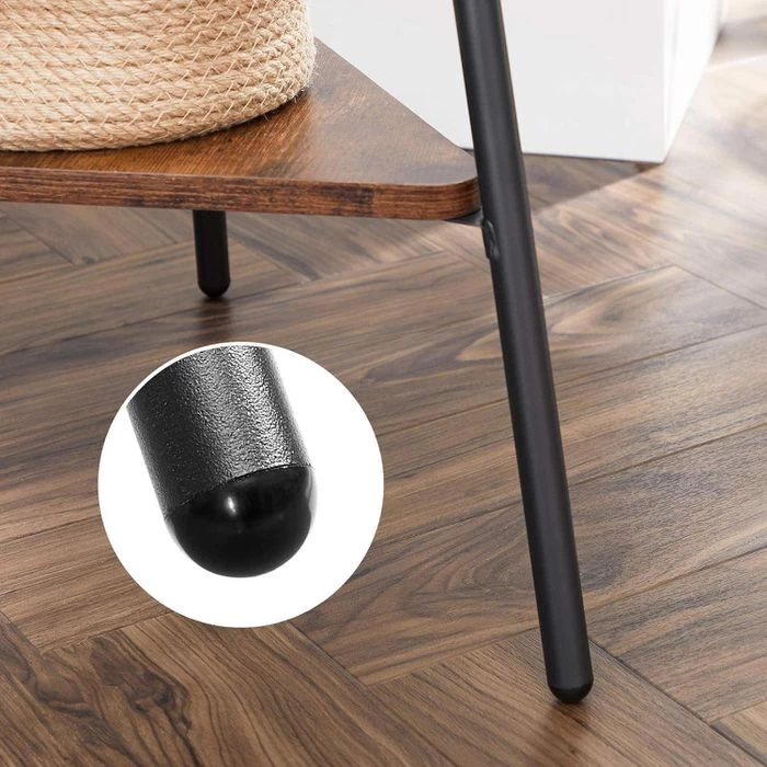 Vasagle Garderobenständer RCR16BX, Vintage, Mit 6 Haken, Metall / Holz, Schwarz / Braun 6 Vasagle Garderobenständer RCR16BX, Vintage, Mit 6 Haken, Metall / Holz, Schwarz / Braun - Image 6