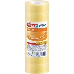 Tesa Klebeband 57207, Tesafilm, 19mm X 33m, KernØ 26mm, Transparent, 8 Stück