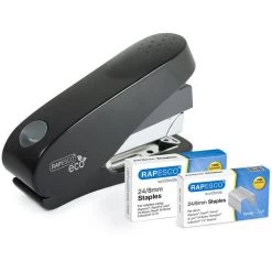 RAPESCO Heftgerät 1466 ECO Luna Less Effort, Heftleistung 50 Blatt, Schwarz -Haushaltsprodukte Geschäft ac3dd63f4673cdb6db7472910094a3f8cc04a0be heftgeraet rapesco 1466 eco luna less effort