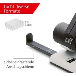 Novus Locher B 265, 025-0266, Schwarz/grau, Registraturlocher, Stanzleistung Ca. 65 Blatt -Haushaltsprodukte Geschäft aca5db94dc7a0aaea24678e8901391442699876b locher novus b 265 025 0266 schwarzgrau