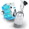 Lichtenwerk Karaffe SodaGiant Glasflasche, Set, Mit Deckel, 2x 0,9 Liter