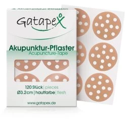 Gatapex Gittertape Akupunktur-Pflaster, Rund, Ø 3,2cm, Größe M, 120 Strips