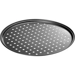 Bartscher Pizzablech 290-R, 100925, Rund, Ø 32,5cm, Gelocht, Mit Antihaft-Beschichtung