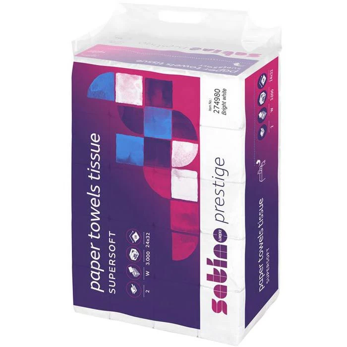 Satino Prestige By Wepa 274980 24x32 2-lagig Interfold Weiß 4 Satino Prestige By Wepa 274980 24x32 2-lagig Interfold Weiß - Image 4