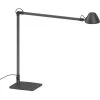 Waldmann Schreibtischlampe Lucio Neutralweiß, Dimmbar, USB, Standfuß, Doppelgelenkarm, Titan