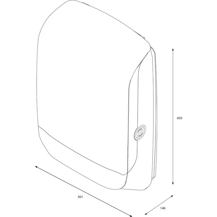 Katrin Handtuchspender Inclusive M, 90168, Kunststoff, Für 600 Falthandtücher, Weiß 6 Katrin Handtuchspender Inclusive M, 90168, Kunststoff, Für 600 Falthandtücher, Weiß - Image 6