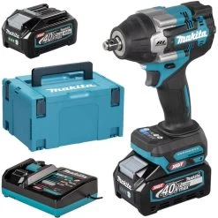 Makita Akku-Schlagschrauber TW007GM201 XGT, 760Nm, 40V / 4,0Ah, Mit 2 Akkus, Ladegerät Und Koffer