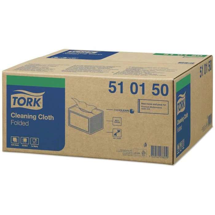 Tork Einwegtücher 510150, W8, Weiß, 32 X 39 Cm, Reinigungstücher Gefaltet, 55 Blatt 4 Tork Einwegtücher 510150, W8, Weiß, 32 X 39 Cm, Reinigungstücher Gefaltet, 55 Blatt - Image 4