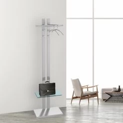 Kerkmann Garderobenständer G8, 6222, Mit 4 Haken, Metall, Alusilber -Haushaltsprodukte Geschäft b912b1795067690297ca24f914e830ae66eafcbc garderobenstaender kerkmann g8 6222