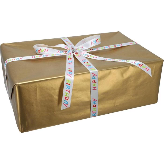 Präsent Geschenkband Geburtstag, Set Mit 5 Motiven, Stoffband, 15-25mm X 3m, Matt, 5 Stück - Image 2